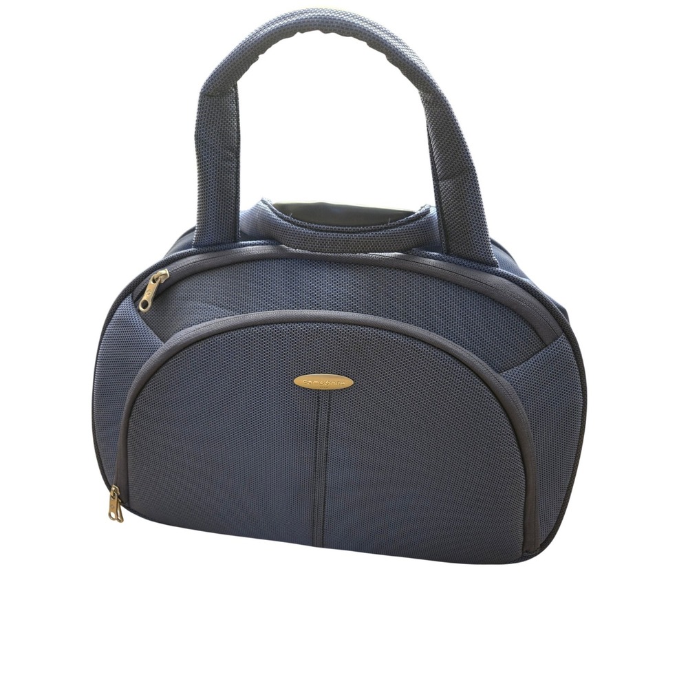 Samsonite Navy Blue Ballistic Nylon Travel Tote Bag Carry On Weekender Duffle